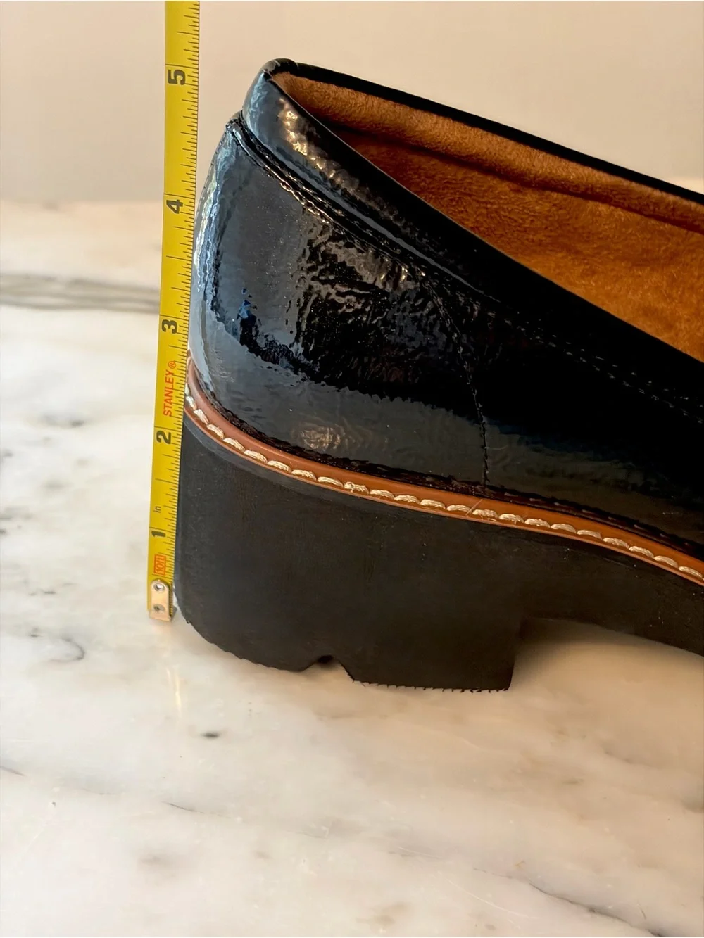 Naturalizer Black Patent “Committed” Tassel Platform Loafers